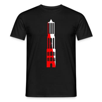 Dom Tower Utrecht - Männer T-Shirt - Schwarz - Vorne - AI Model Male 178 light (178cm)
