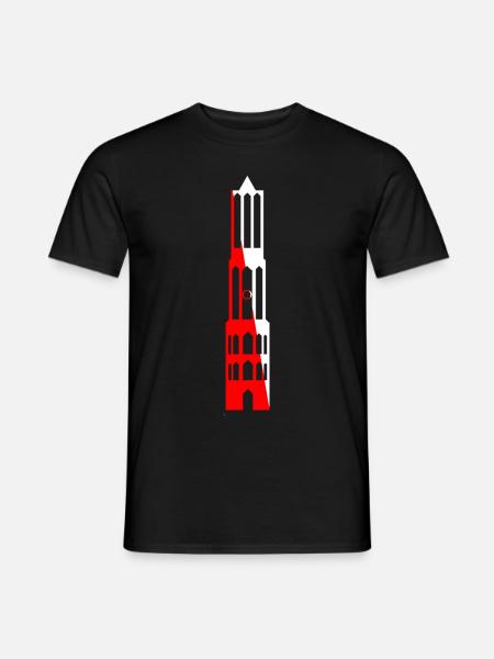 Domtoren Utrecht - Heren T-shirt - zwart