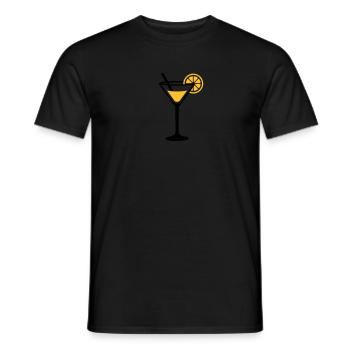 Cocktail - Männer T-Shirt - Schwarz - Vorne - AI Model Male 178 light (178cm)
