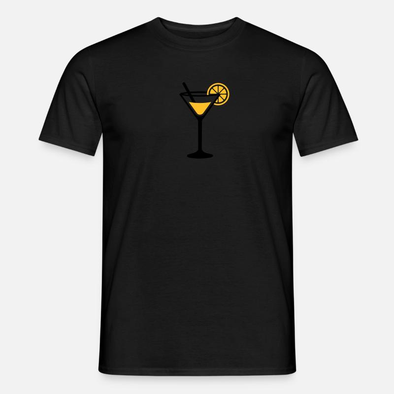 Cocktail - Männer T-Shirt - Schwarz