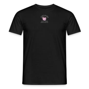 Vegan Schweinchen männl. Klima Planet SabineVegan - Männer T-Shirt - Schwarz - Vorne - AI Model Male 178 light (178cm)