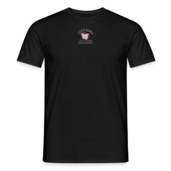 Vegan Schweinchen weibl. Klima Planet SabineVegan - Männer T-Shirt - Schwarz - Vorne - AI Model Male 178 light (178cm)