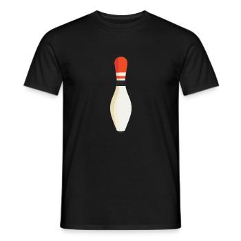 Bowling Pins Pin - Men's T-Shirt - black - Front - AI Model Male 178 light (178cm)