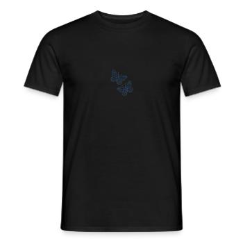 papillons - T-shirt homme - noir - Devant - AI Model Male 178 light (178cm)