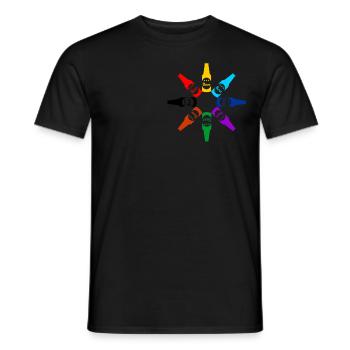 Circle Of Beer - Männer T-Shirt - Schwarz - Vorne - AI Model Male 178 light (178cm)
