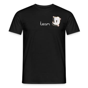 équipe D - T-shirt homme - noir - Devant - AI Model Male 178 light (178cm)
