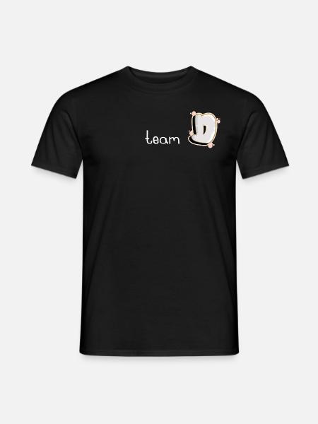 team D - Männer T-Shirt - Schwarz