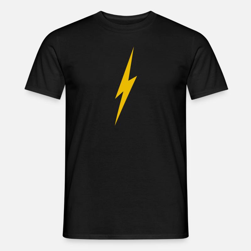 Fulmine - T-shirt uomo - nero