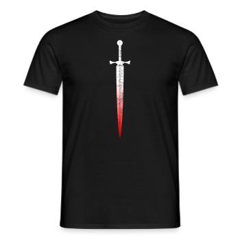 Épée celtique - T-shirt homme - noir - Devant - AI Model Male 178 light (178cm)