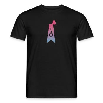 Valentinstag AD-Logo - Männer T-Shirt - Schwarz - Vorne - AI Model Male 178 light (178cm)