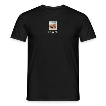 Desert Vibe Retro Photo - Men's T-Shirt - black - Front - AI Model Male 178 light (178cm)