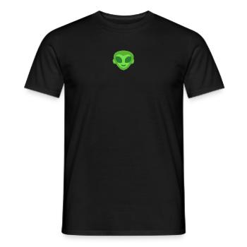 Alien Monkey Face - Roswell Monkey Area 51 - Men's T-Shirt - black - Front - AI Model Male 178 light (178cm)