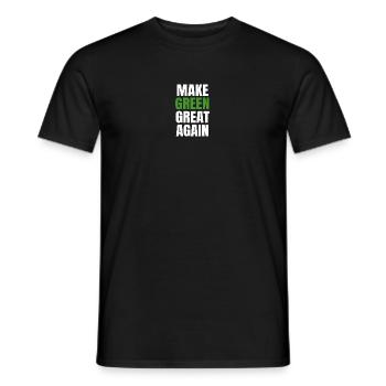 Make Green Great Again MGGA - Männer T-Shirt - Schwarz - Vorne - AI Model Male 178 light (178cm)