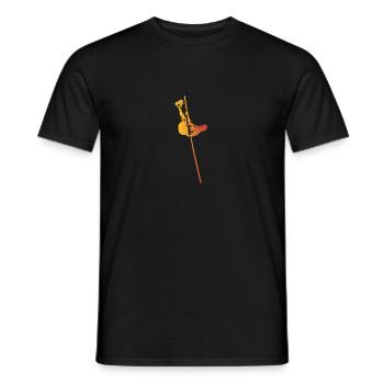 Saut à la perche - T-shirt homme - noir - Devant - AI Model Male 178 light (178cm)