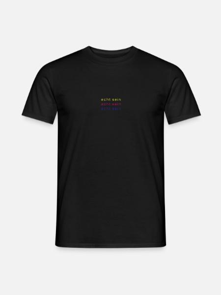 echt sein - Men's T-Shirt - black