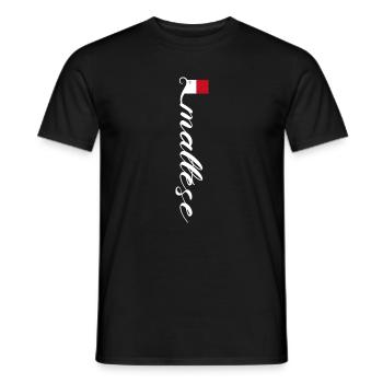 Malta - Men's T-Shirt - black - Front - AI Model Male 178 light (178cm)