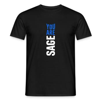 Du bist Weise - Männer T-Shirt - Schwarz - Vorne - AI Model Male 178 light (178cm)
