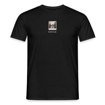 Basilique Saint-Marc Venise Retro Photo - T-shirt homme - noir - Devant - AI Model Male 178 light (178cm)