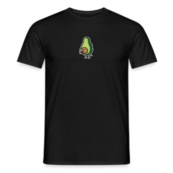 Lustig Avocado Hintern Arsch kratzen Geschenkidee - Männer T-Shirt - Schwarz - Vorne - AI Model Male 178 light (178cm)