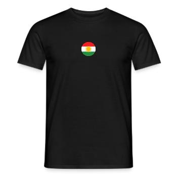Drapeau du Kurdistan Bakur Bashur Rojava Rojhlt Newroz - T-shirt homme - noir - Devant - AI Model Male 178 light (178cm)