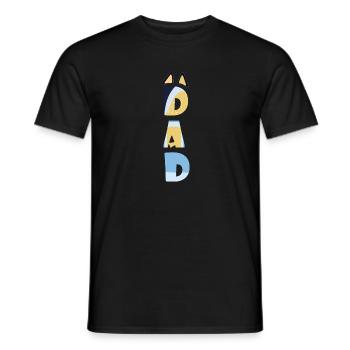 FUNNY BLUE PAPA-MUM pères cadeau de jour - T-shirt homme - noir - Devant - AI Model Male 178 light (178cm)