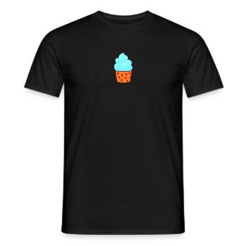 Glace Glace Tasse à Glace Dots Muffin Dots Sweet - T-shirt homme - noir - Devant - AI Model Male 178 light (178cm)