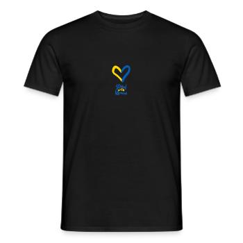 Stand with Ukraine - Men's T-Shirt - black - Front - AI Model Male 178 light (178cm)