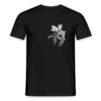 Flowers in buds - Men's T-Shirt - black - Front - AI Model Male 178 light (178cm)