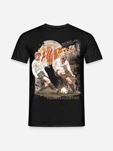 fußball sonne vintage jungs jungen boy must have - Männer T-Shirt - Schwarz