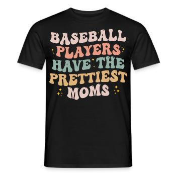 Baseball Players Have the Prettiest Moms Lover - T-shirt homme - noir - Devant - AI Model Male 178 light (178cm)