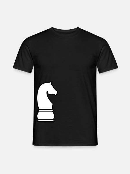 Schach Springer - Männer T-Shirt - Schwarz