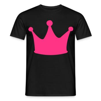 krone - Männer T-Shirt - Schwarz - Vorne - AI Model Male 178 light (178cm)