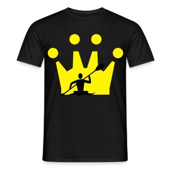 Kanu Krone - Männer T-Shirt - Schwarz - Vorne - AI Model Male 178 light (178cm)