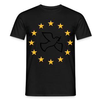 Paix a plongé dans les étoiles - T-shirt homme - noir - Devant - AI Model Male 178 light (178cm)