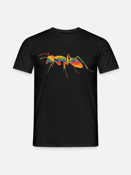 Farbige Ameise - Männer T-Shirt - Schwarz