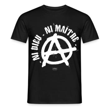Weder Gott noch Meister - Männer T-Shirt - Schwarz - Vorne - AI Model Male 178 light (178cm)