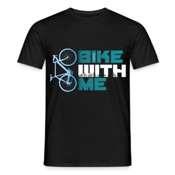 faire du vélo avec moi Fahrrad Rad bmx MTB Rennrad blau Team - T-shirt homme - noir - Devant - AI Model Male 178 light (178cm)