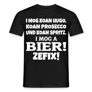I mog a Bier - Männer T-Shirt - Schwarz - Vorne - AI Model Male 178 light (178cm)