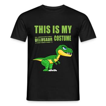 Dinosaur Costume Carnival Dress Up Humor Funny - Men's T-Shirt - black - Front - AI Model Male 178 light (178cm)