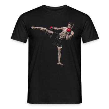 Kickboxer - Men's T-Shirt - black - Front - AI Model Male 178 light (178cm)