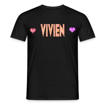 Vivien - T-shirt homme - noir - Devant - AI Model Male 178 light (178cm)