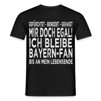 ICH BLEIBE BAYERN-FAN - Männer T-Shirt - Schwarz - Vorne - AI Model Male 178 light (178cm)