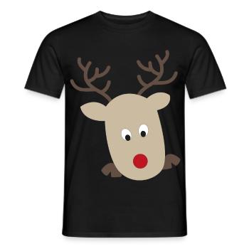 Elch - Männer T-Shirt - Schwarz - Vorne - AI Model Male 178 light (178cm)
