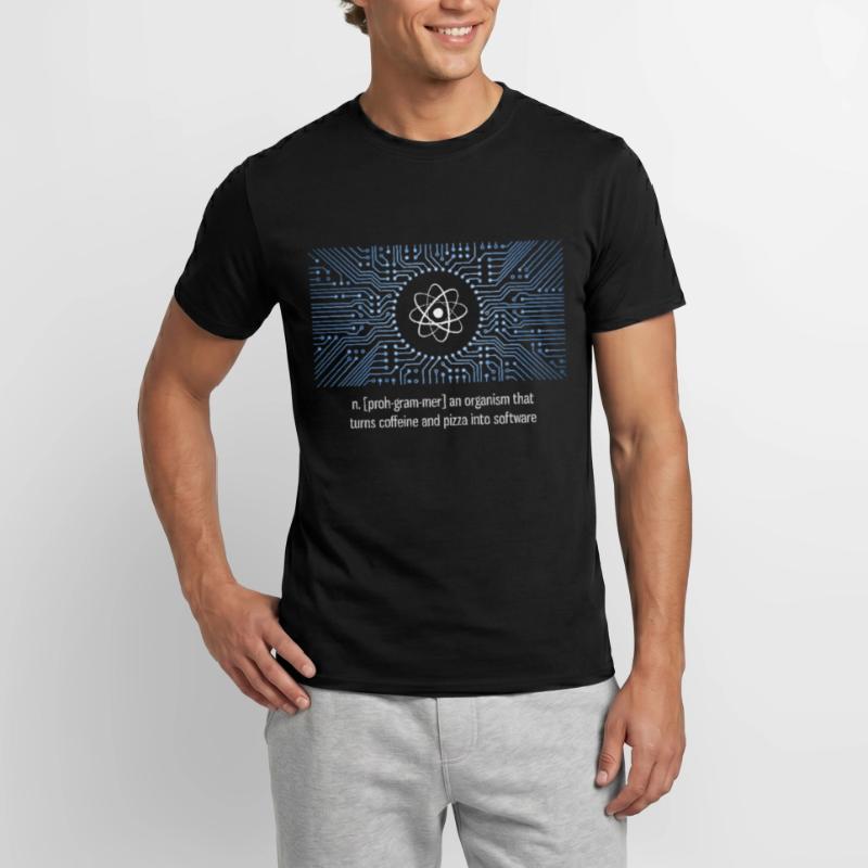 nerd programmateur urknall platine CPU pc code LOL T-shirt homme