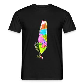 Bunter Windsurfer - T-shirt homme - noir - Devant - AI Model Male 178 light (178cm)