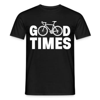 Cycling Good Times - Men's T-Shirt - black - Front - AI Model Male 178 light (178cm)