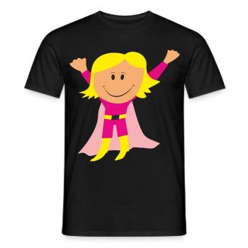 Girl - Männer T-Shirt - Schwarz - Vorne - AI Model Male 178 light (178cm)