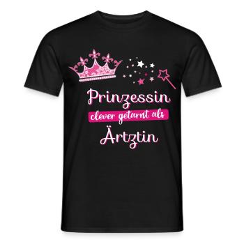 Ärztin Prinzessin Beruf Frau fee Krone beste mama - Männer T-Shirt - Schwarz - Vorne - AI Model Male 178 light (178cm)