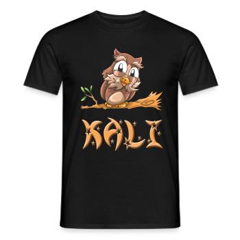 Hibou Kali - T-shirt homme - noir - Devant - AI Model Male 178 light (178cm)