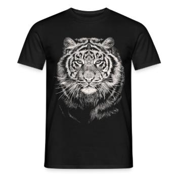 Tiger - Men's T-Shirt - black - Front - AI Model Male 178 light (178cm)